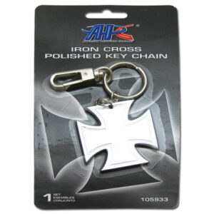 Iron Cross Nyckelring Polerad Alluminium