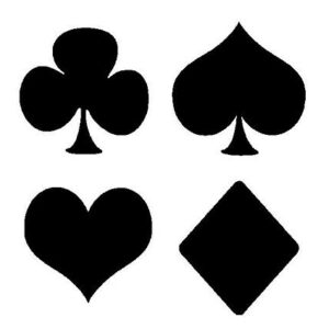 Playing Card Kakeldekor 4-Pack