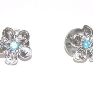 Silver Blommor Nummerplåtsbultar 2 Pack